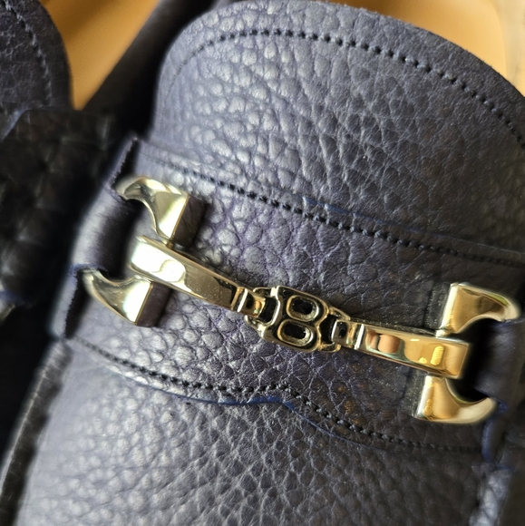 Mens Bally Loafer Blue Calf Suede - Picture 3 of 10